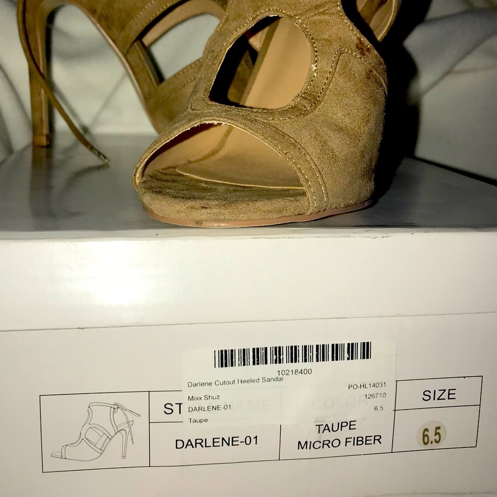 Darlene Cutout Heeled Sandal Mixx Shuz